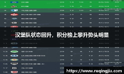 汉堡队状态回升，积分榜上攀升势头明显