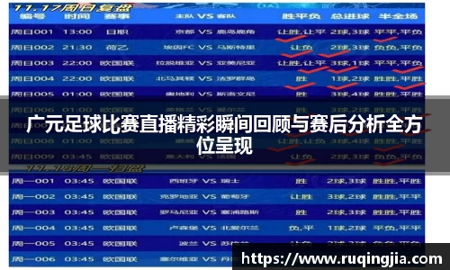 广元足球比赛直播精彩瞬间回顾与赛后分析全方位呈现