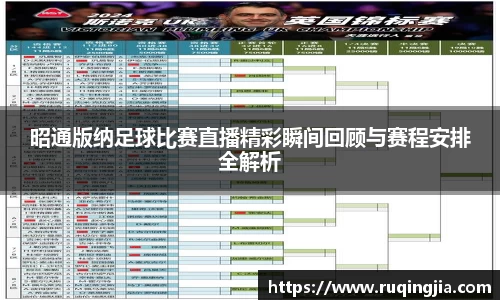 昭通版纳足球比赛直播精彩瞬间回顾与赛程安排全解析