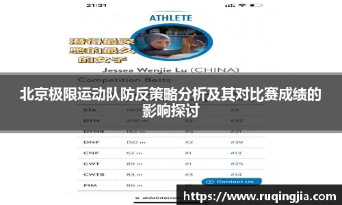 北京极限运动队防反策略分析及其对比赛成绩的影响探讨